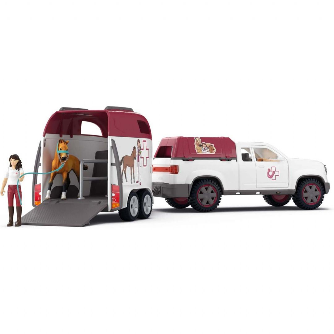 Schleich Mobile Vet with Trailer | Op voorraad