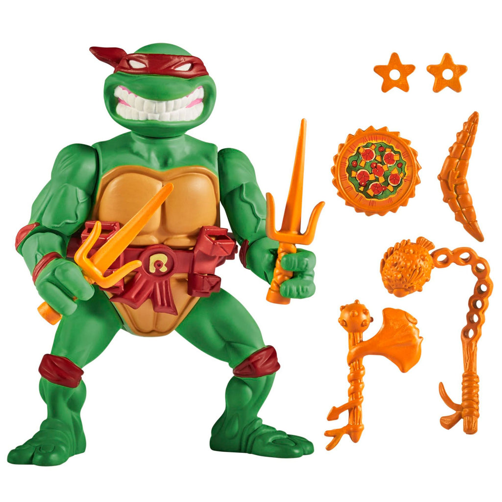 Teenage Mutant Ninja Turtles Movie Basic Figure Raphael with Storage Shell