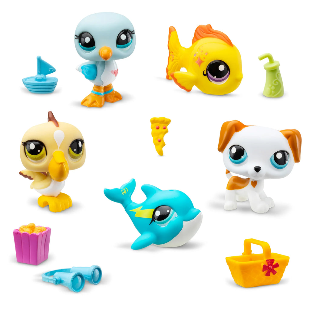 Littlest Pet Shop G7, Beach Besties Collector set 5-pack - #061-065