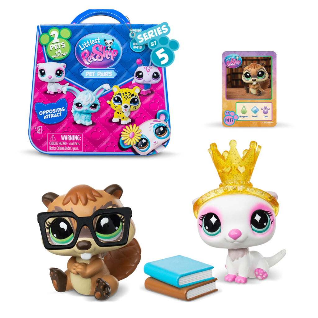 Littlest Pet Shop G7 S5 #417-418 Books&Blinks Pet Pair