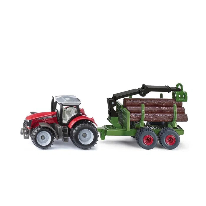 Siku 313-1134 Massey Ferguson With Forestry Trailer