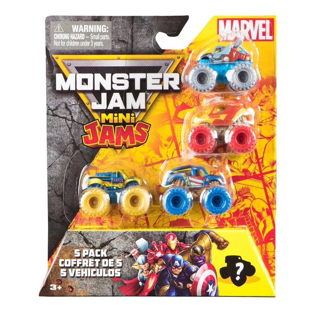 Monster Jam Mini Jams Marvel 5 pack
