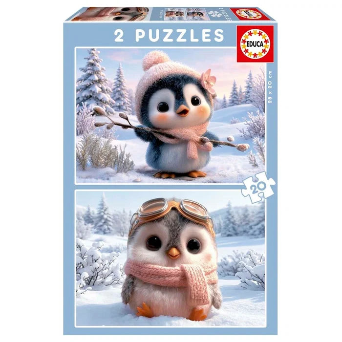 Educa 2X20 Cute Penguins