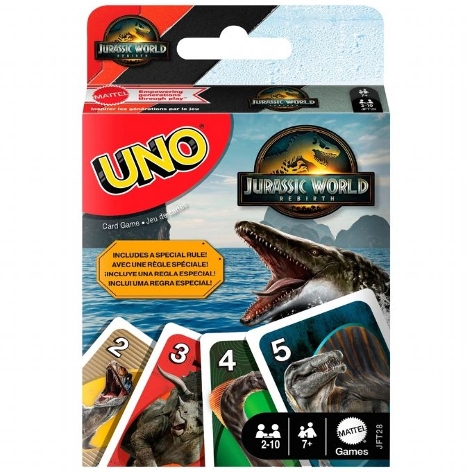 UNO Jurassic World Rebirth kortipelit