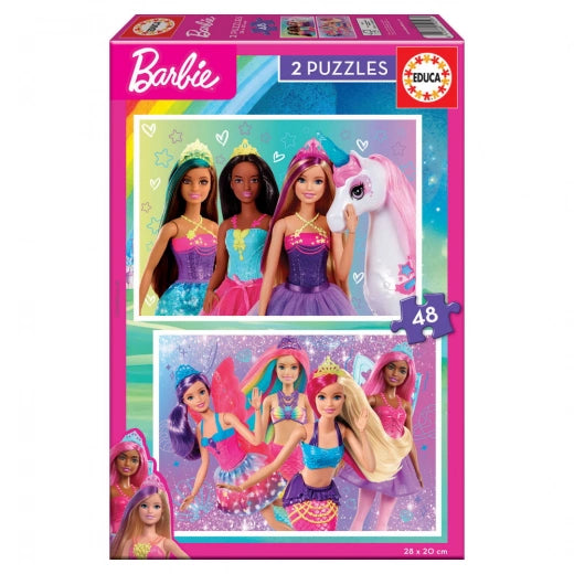 Educa Barbie  2 x 48 Palaa