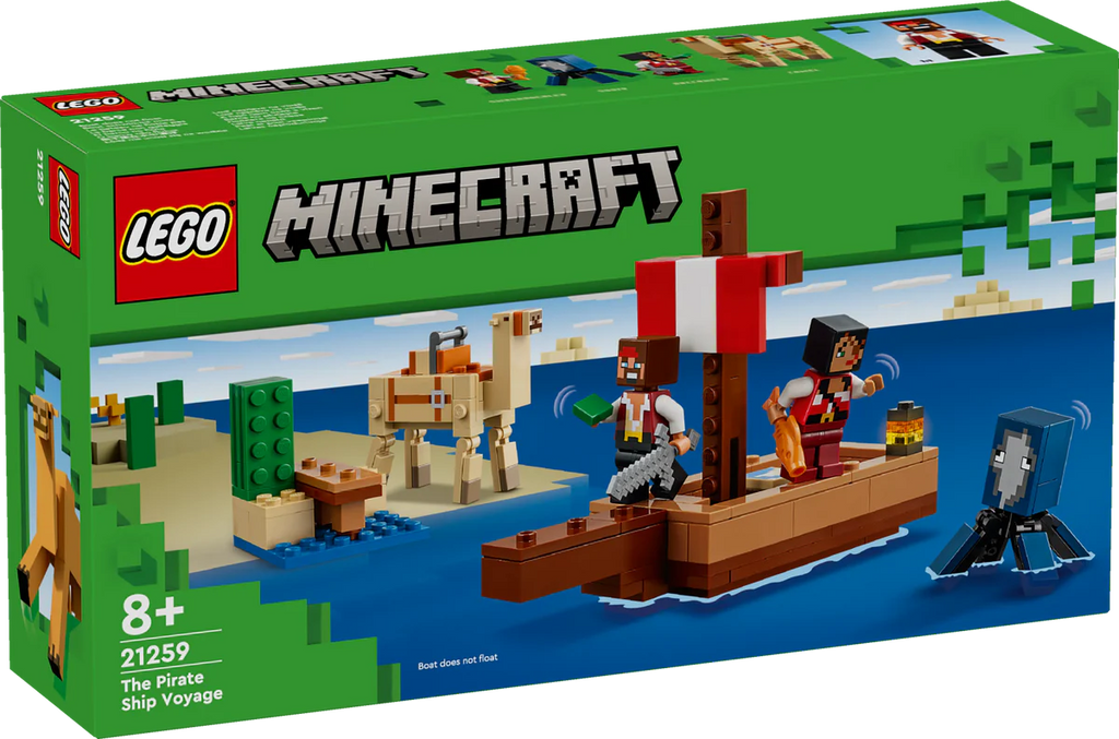 LEGO 21259 Minecraft -  Merirosvolaivan matka