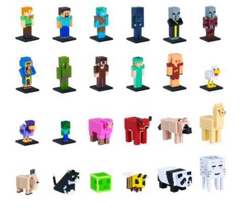 Minecraft 3D 6 cm hahmo 2 kpl – FLEA LELUKAUPPA