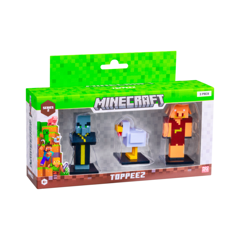 Minecraft 3D 6 cm hahmo 3 kpl