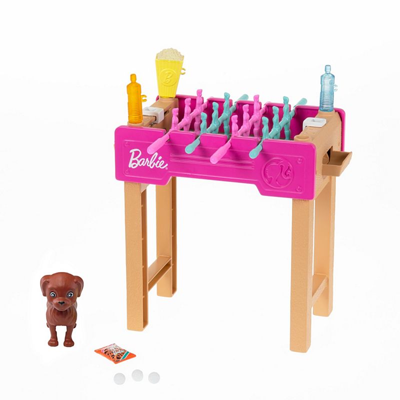 Mattel Barbie - Football Table and Pet Mini Playset