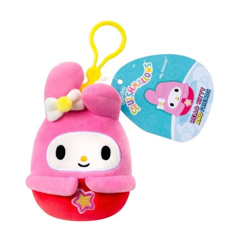Squishmallows 9 cm Hello Kitty ja ystävät Kawaii Tokyo klipsipehmo