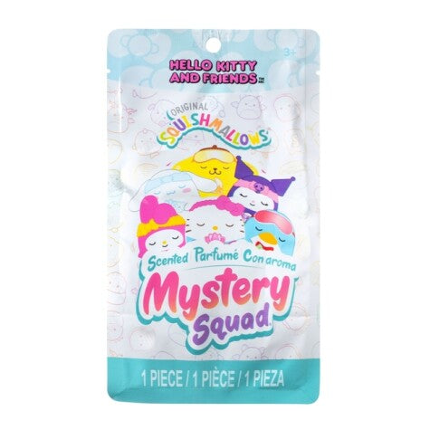 Squishmallows Hello Kitty and Friends Mystery Squad tuoksuva yllätyspehmo, 13cm