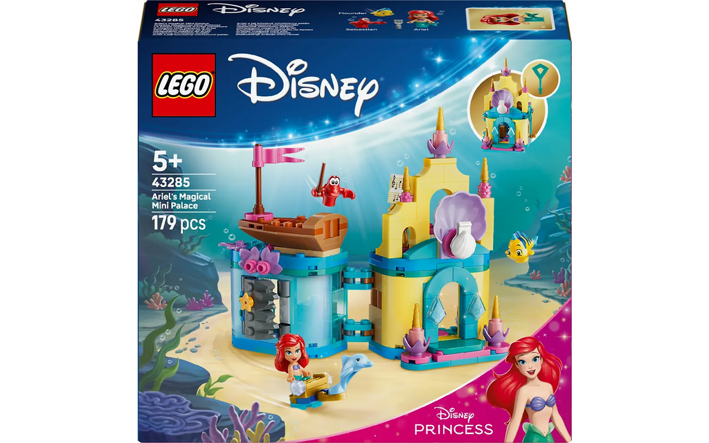 LEGO Disney Princess 43285 Arielin taianomainen palatsi minikoossa