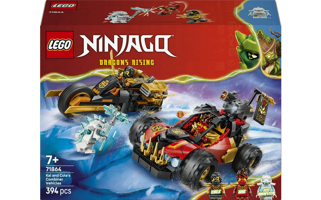LEGO Ninjago 71864 – Kain ja Colen yhdistelmäajoneuvot