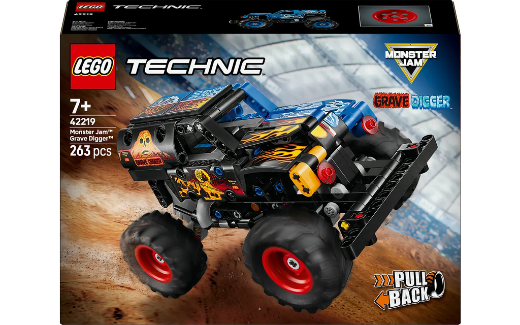LEGO Technic 42219 Monster Jam™ Grave Digger™ tuli ja jää