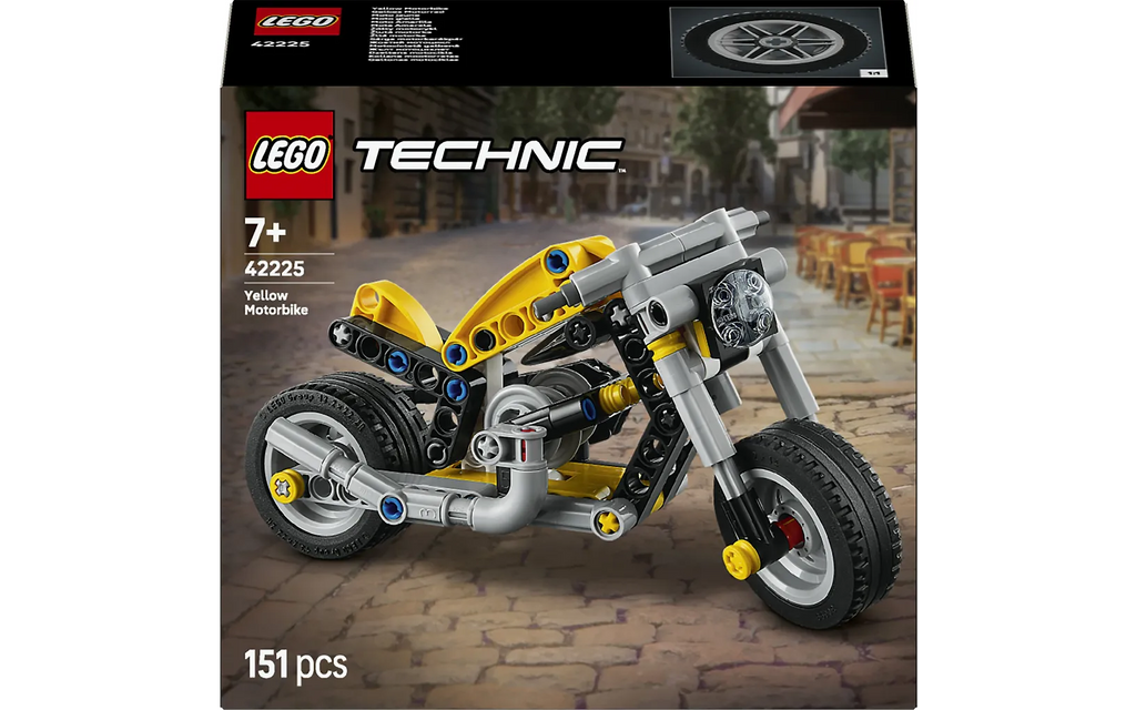 LEGO Technic 42225 Keltainen moottoripyörä