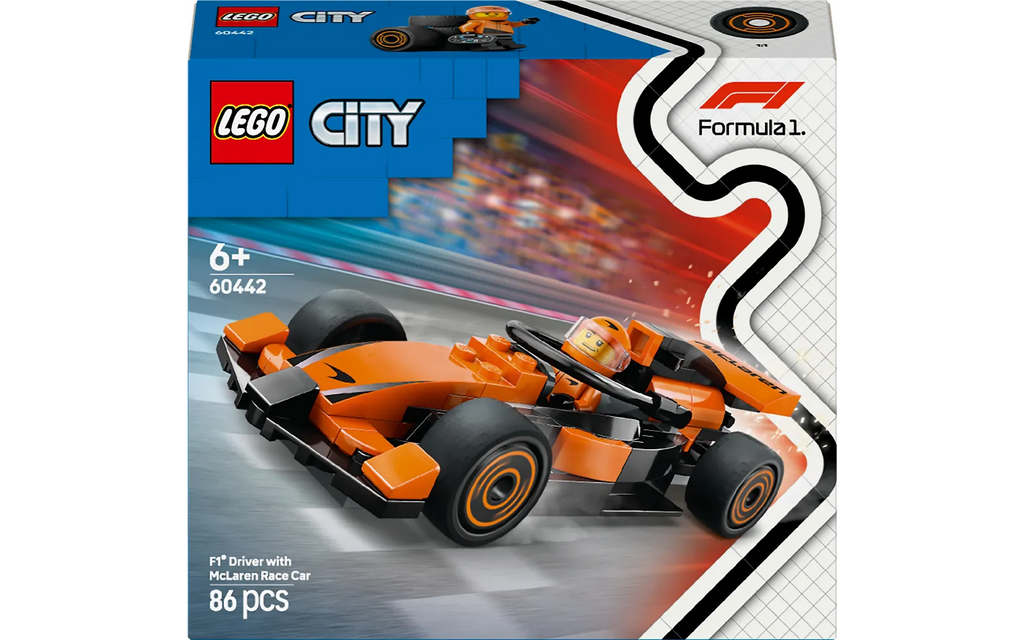 LEGO City 60442 – F1-kuljettaja ja McLaren-kilpa-auto