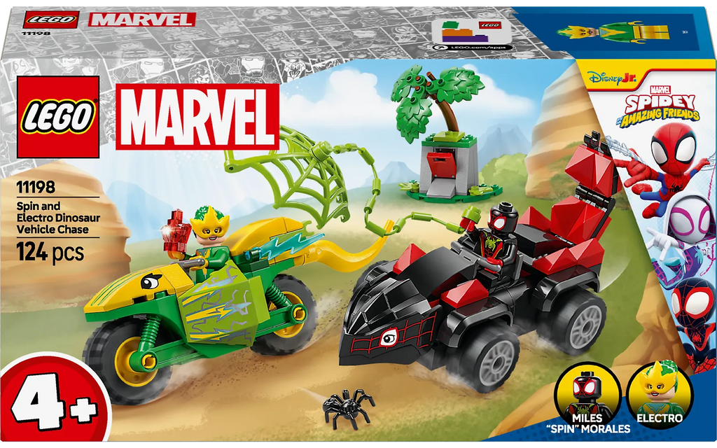 LEGO Super Heroes Marvel 11198 – Spin ja Electro: dinomenopelien takaa-ajo