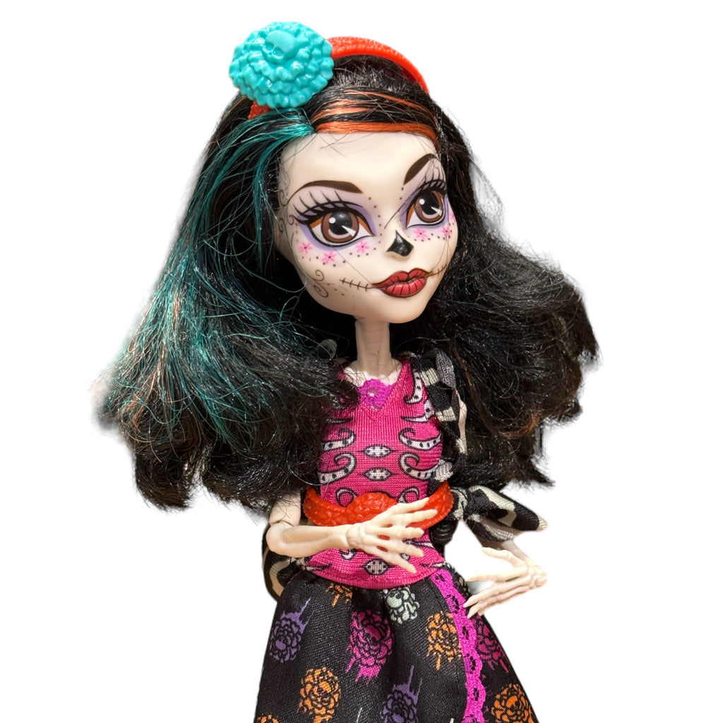 Monster High Art Class Skelita Calaveras nukke ja teline