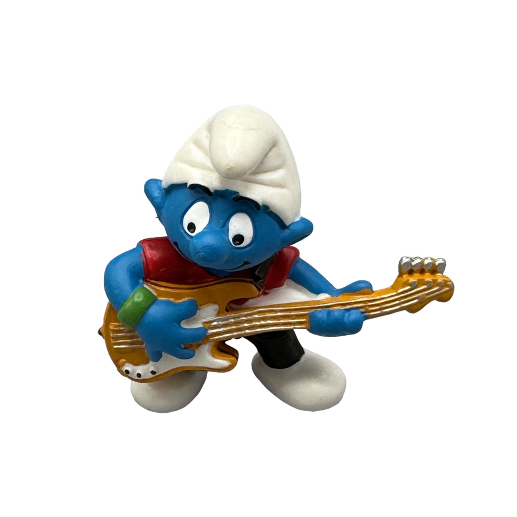 Schleich Smurffit 20450 Bass player Smurf, 1997 Vintage