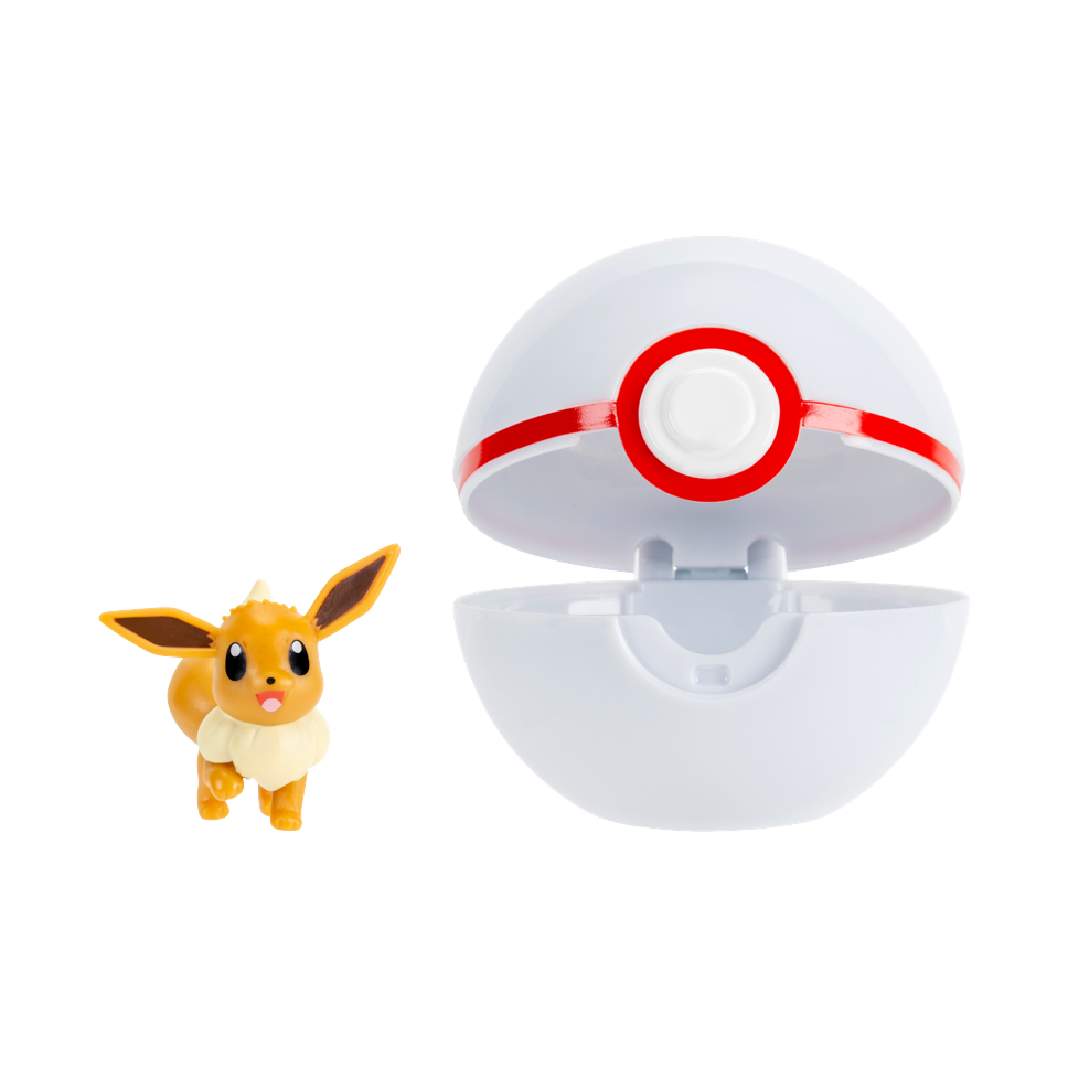 Pokémon - Clip N Go Eevee with Premier Ball