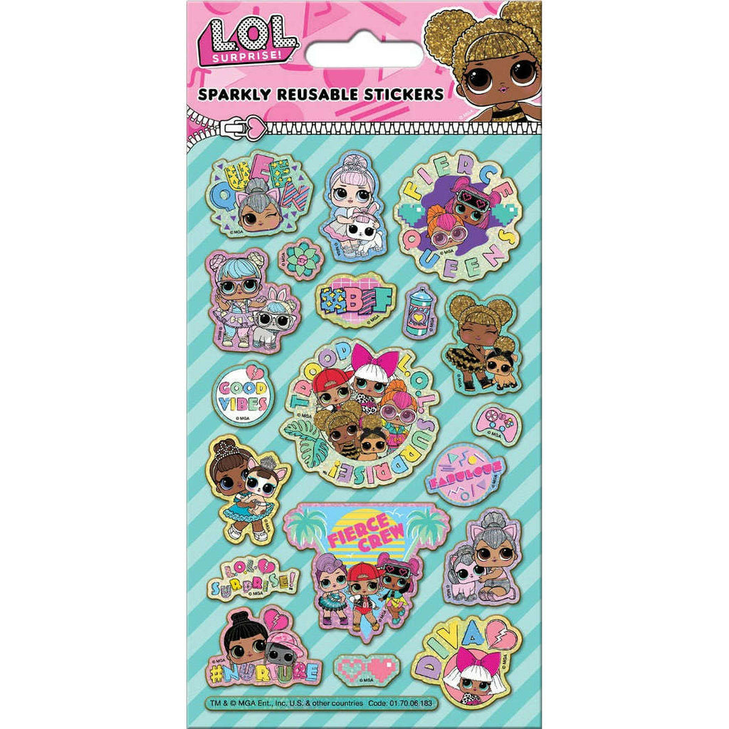 L.O.L. Surprise Tarrat - L.O.L. Sparkly Reusable Stickers