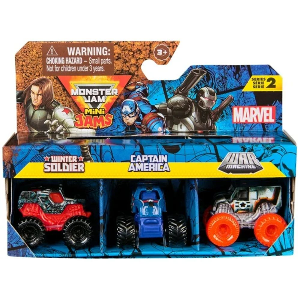 Monster Jam Mini Jams Marvel Series 2 autot 1:87