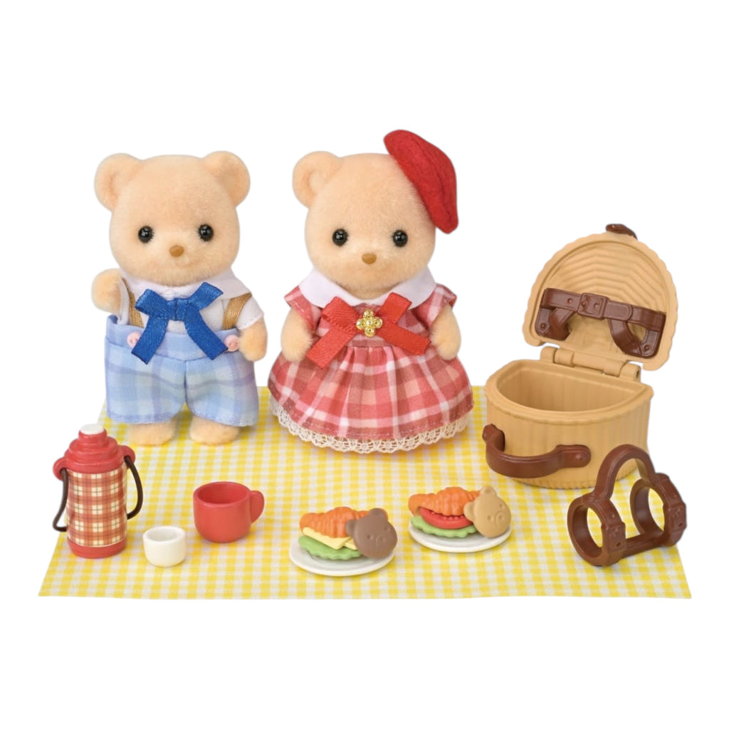 Sylvanian Families 5852 Biscuit sisarukset piknikillä