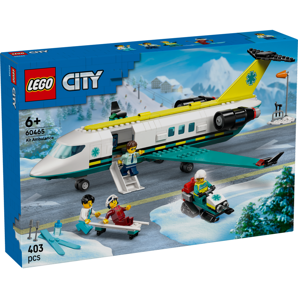 LEGO City Big Vehicles 60465 Pelastuslaitoksen ambulanssilentokone