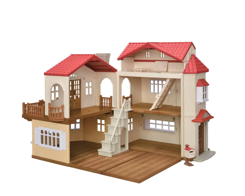 Sylvanian Families 5708 Uusi Kaupunkitalo valoilla