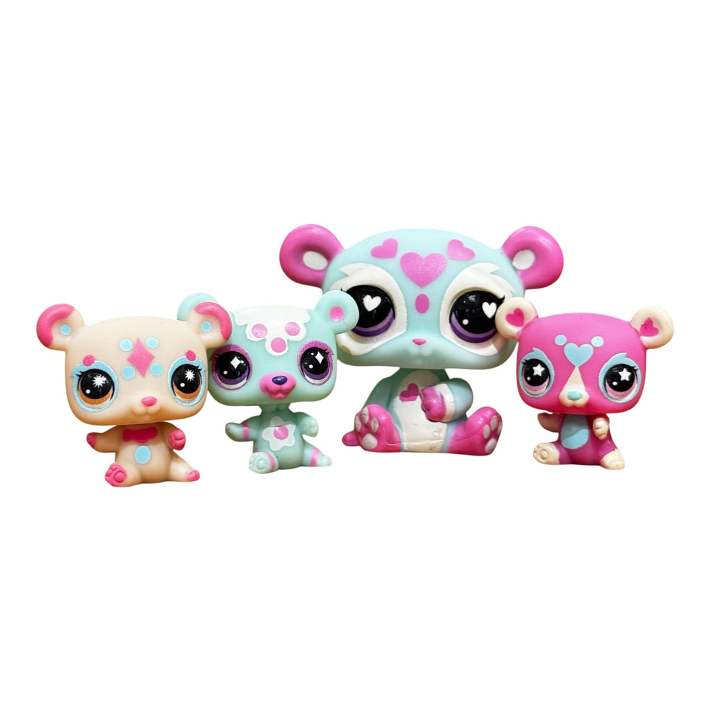 Littlest Pet Shop G7 S6  - Mommy and Baby - Panda 3 Vauva Perhe setti