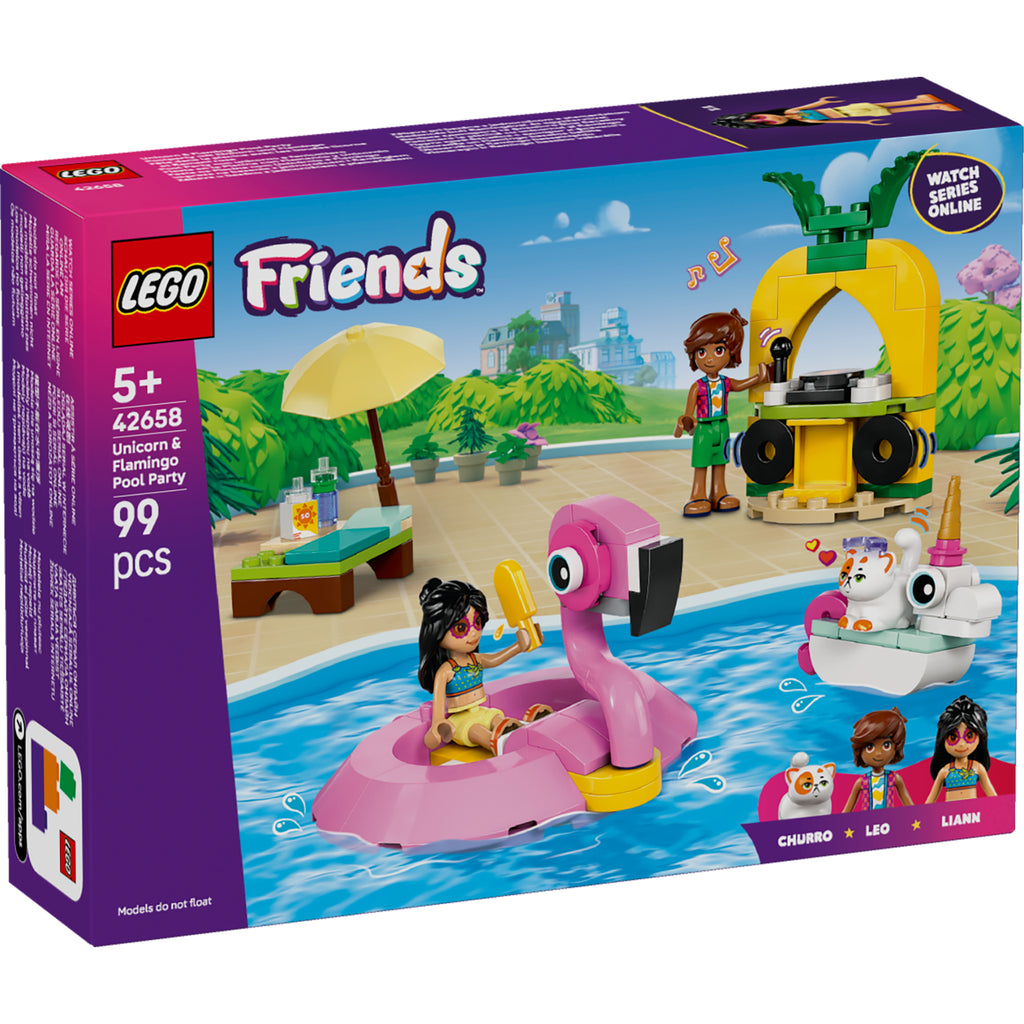 LEGO Friends 42658 Allasbileet – Yksisarvinen ja flamingo