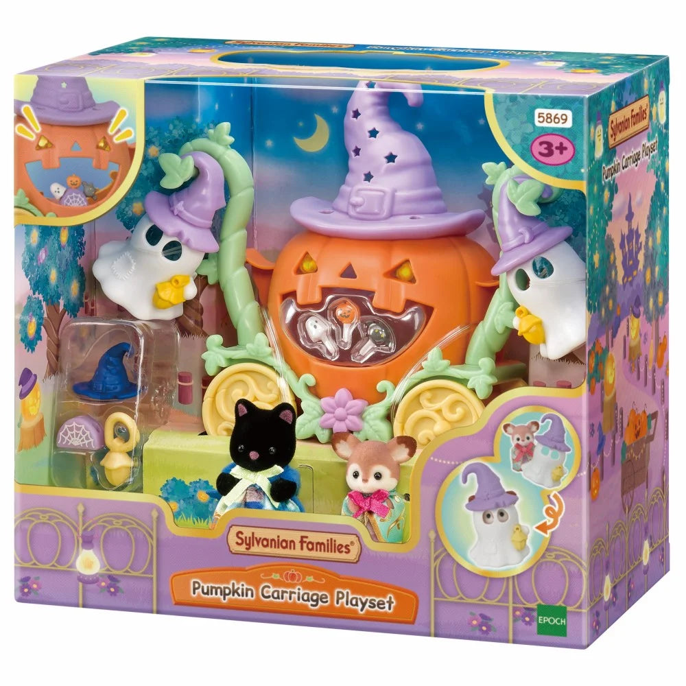 Sylvanian Families 5869 Pumpkin Carriage leikkisetti - Ennakkotilaus tuote!