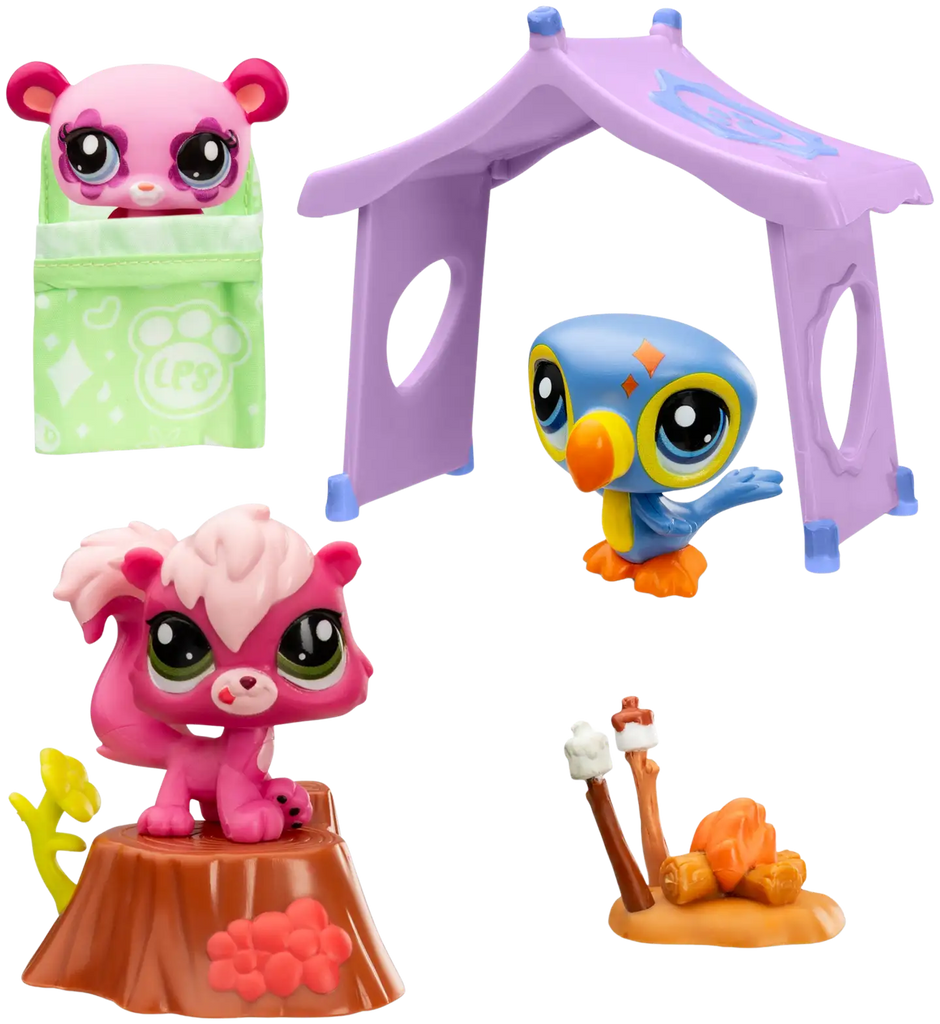 Littlest Pet Shop G7 S2 Camping Setti #104-#106