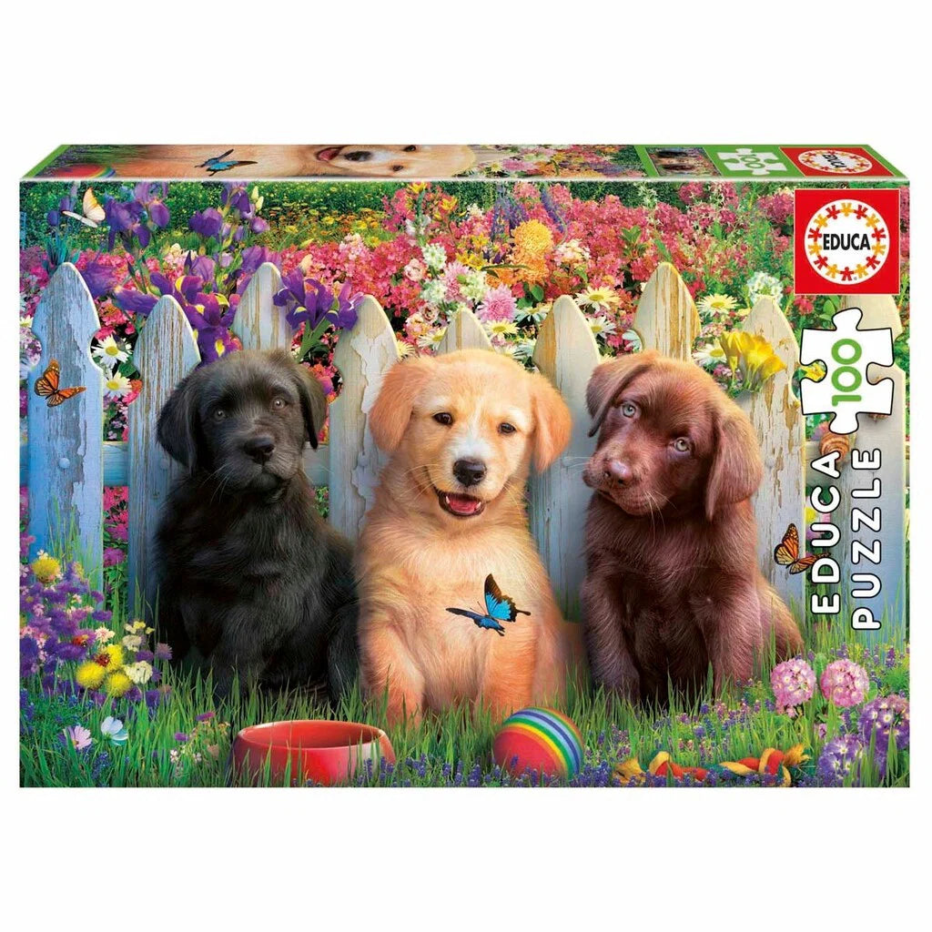 Educa Posing Puppies 100p palapeli