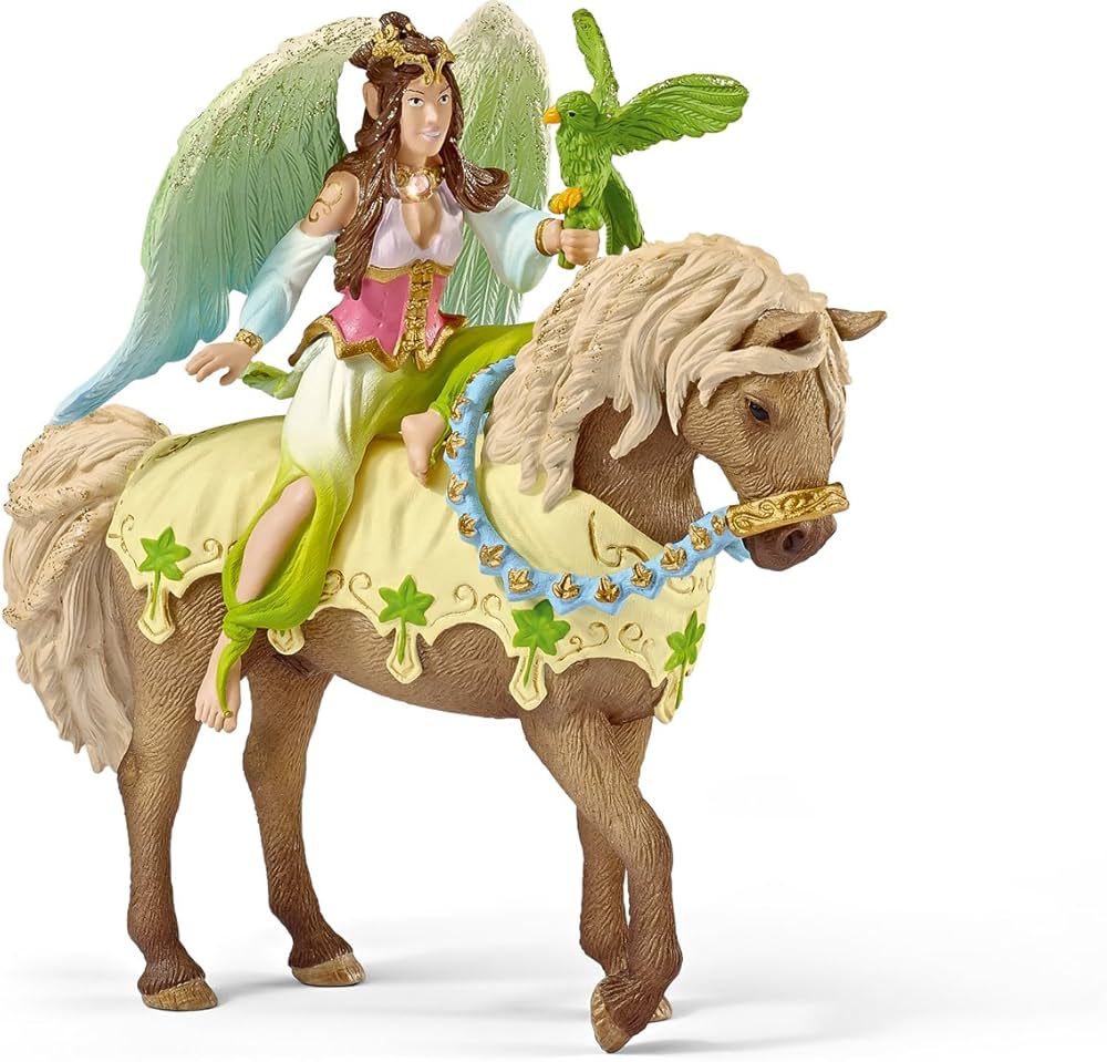 Schleich Bayala 70504 Keiju Surah,papukaija ja hevonen setti