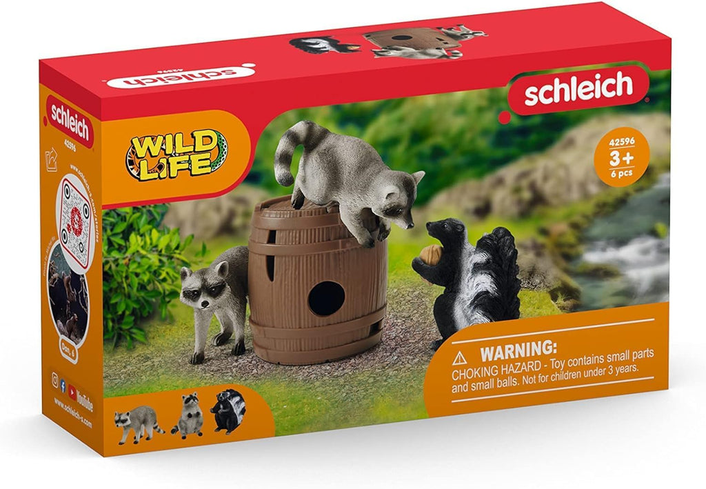 Schleich Wild Life 42596 Pesukarhut ja Haisunäätä