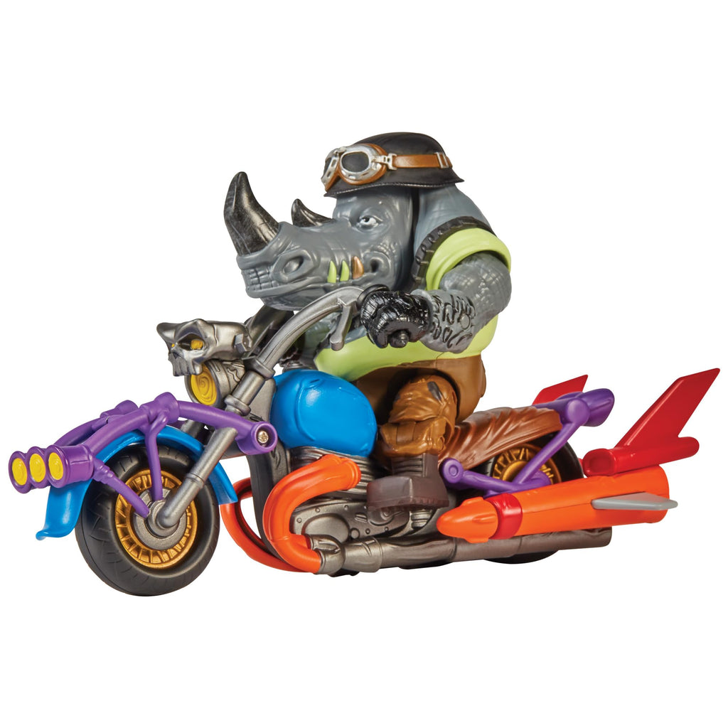 Teenage Mutant Ninja Turtles Mutant Mayhem - Chopper Cycle with Rocksteady