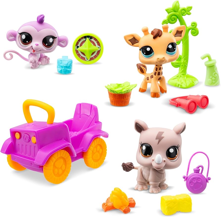 Littlest Pet Shop G7, Safari set 3-pack - ##53-55