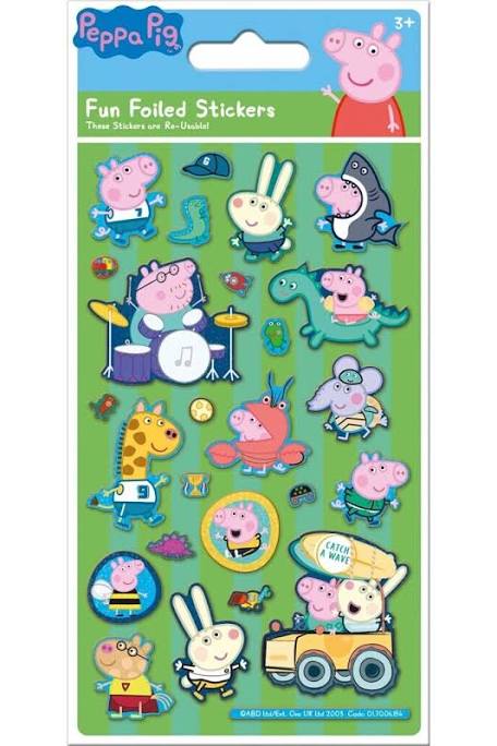 Pipsa Possu Tarrat -  George Green Sparkly Reusable Stickers