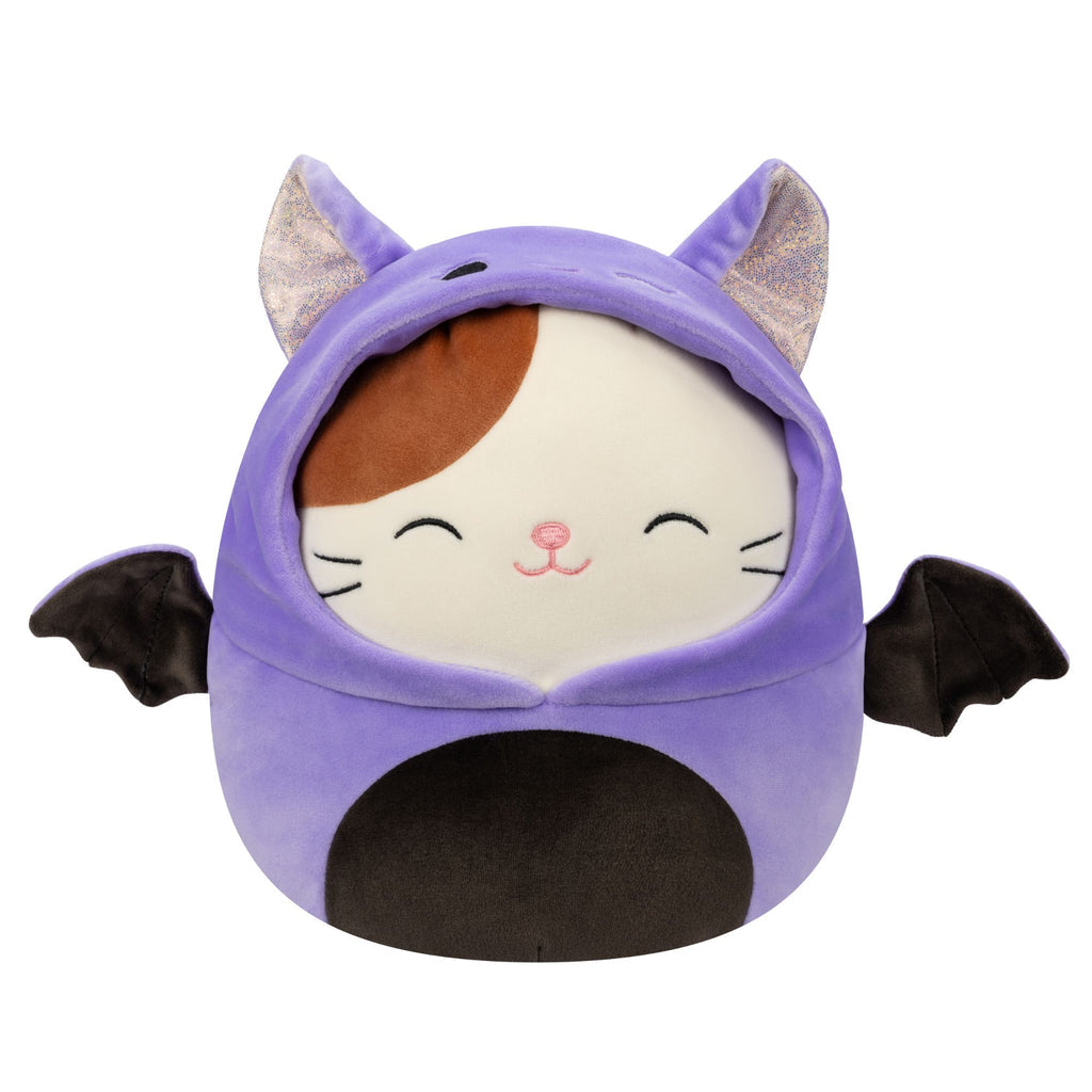 Squishmallows Halloween Cam Cat In Bat Costume, 19cm