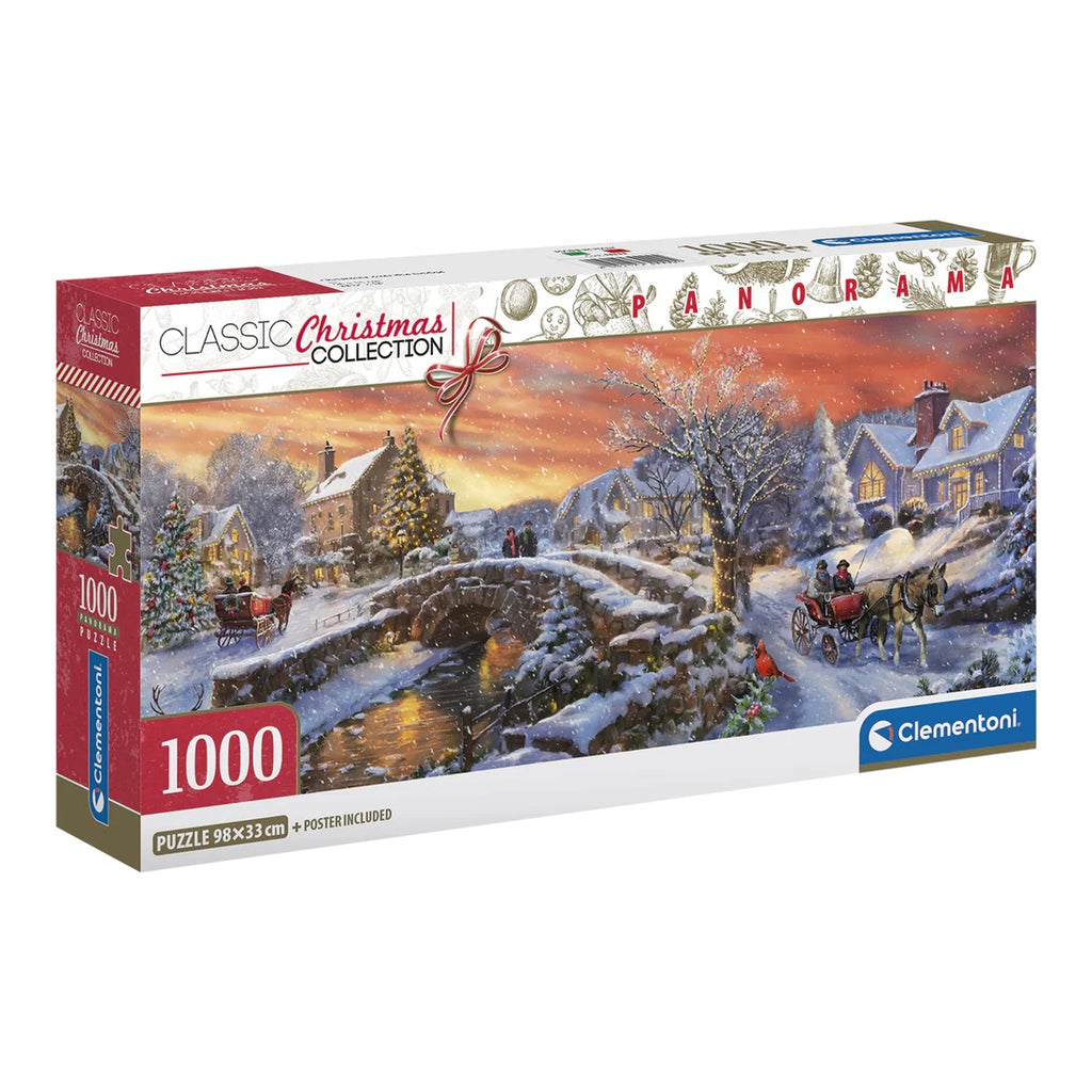 Clementoni Classic Christmas Collection - Christmas over the Bridge palapeli, 1000 palaa