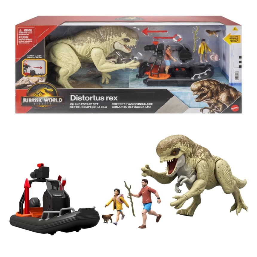 Jurassic World Distortus Rex Island Escape Set -leikkisetti