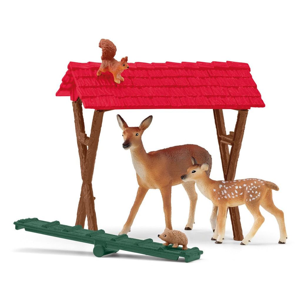 Schleich Farm World 42658 Metsän eläimiä ruokkimassa
