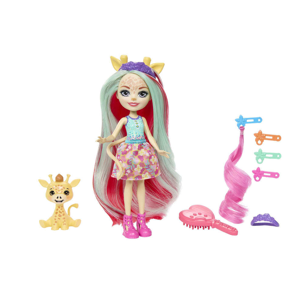 Enchantimals Glam Party Gillian Giraffe & Pawl -nukkesetti