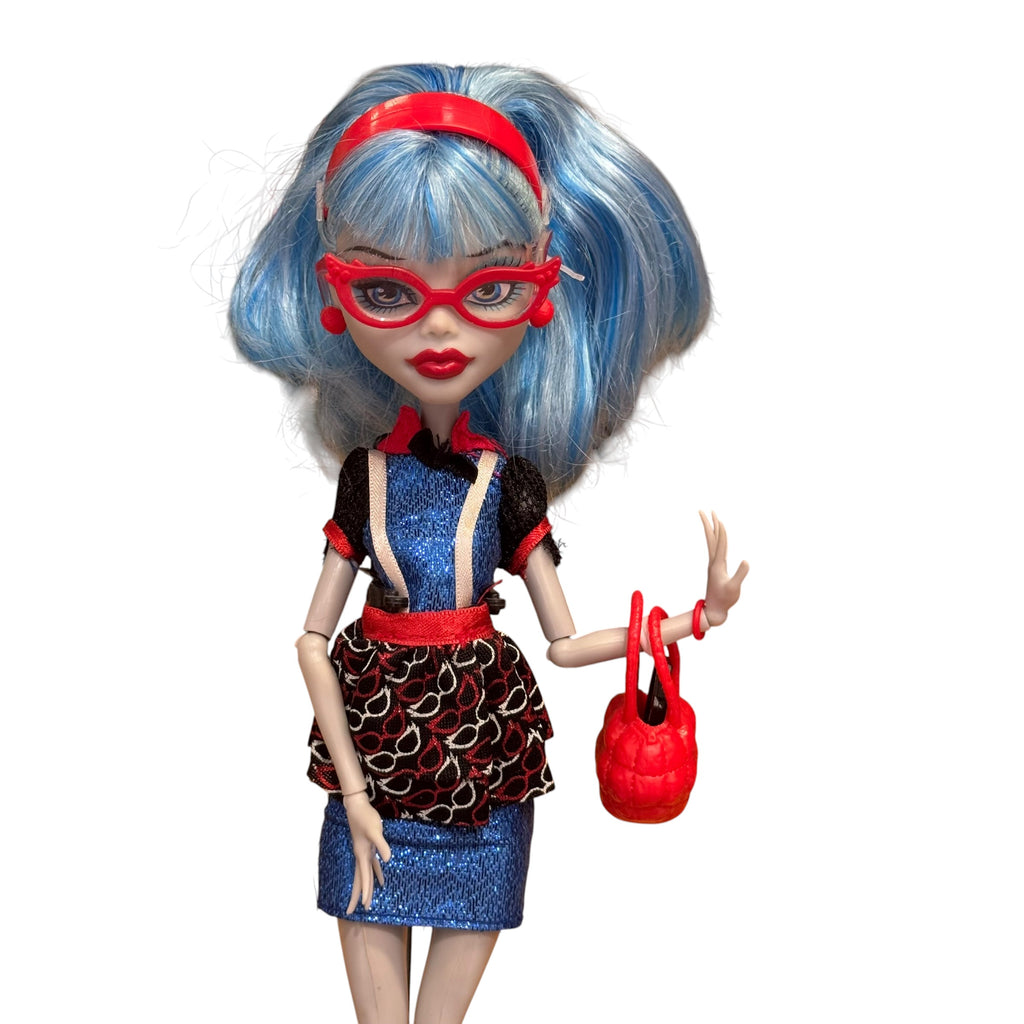 Monster High  Ghoul's Night Out Ghoulia Yelps nukke ja teline