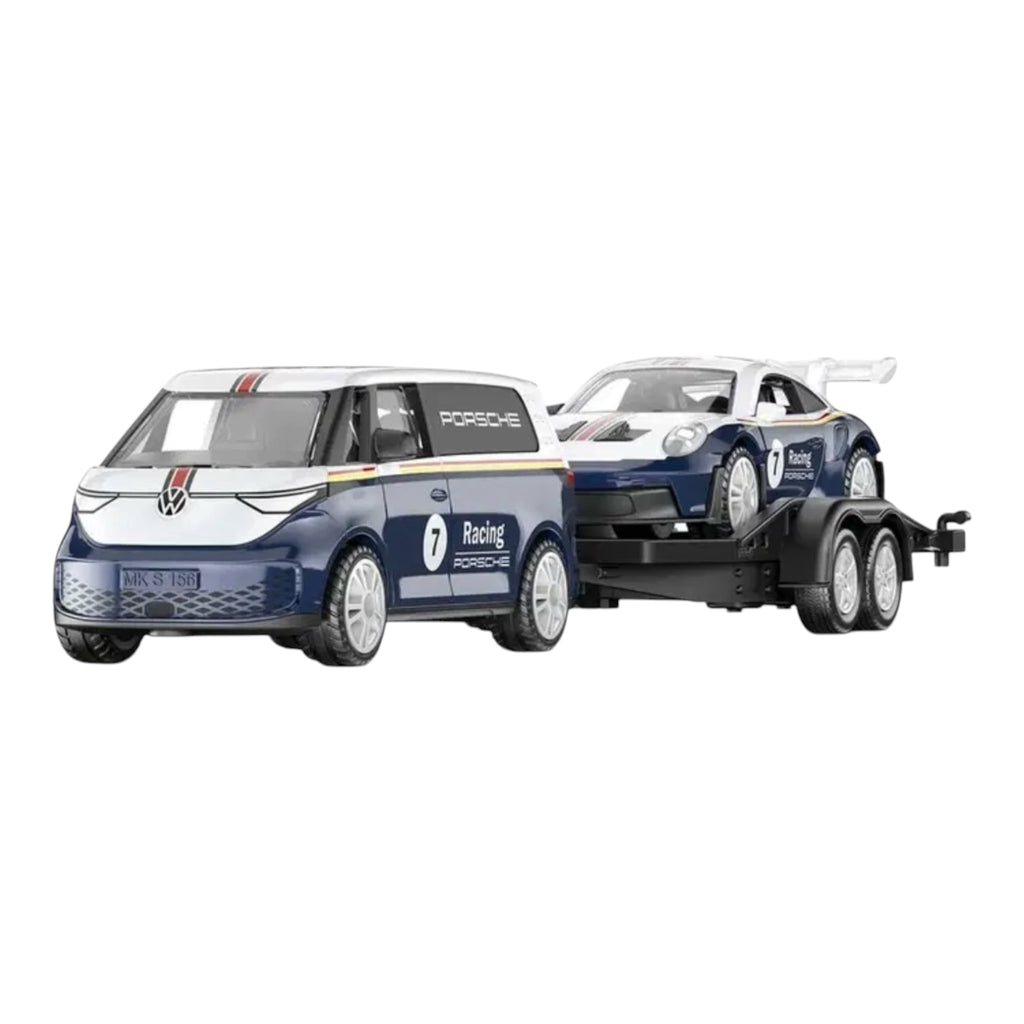 Siku 313- 2569 Siku 1:50 VW ID. Buzz With Porsche 911 GT3 Rs