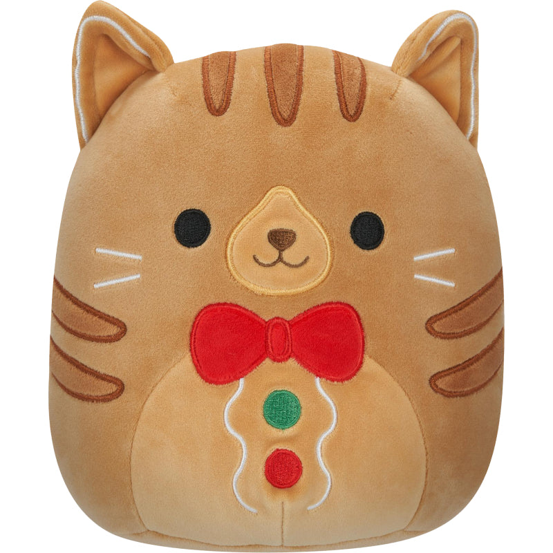Squishmallows Joulupehmo Gingerbread Cat Jones 19 cm