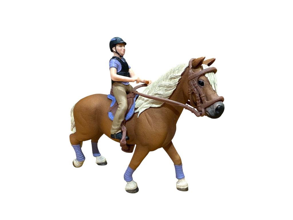 Schleich 42113 Haflinger hevonen ja ratsastaja - Second Hand