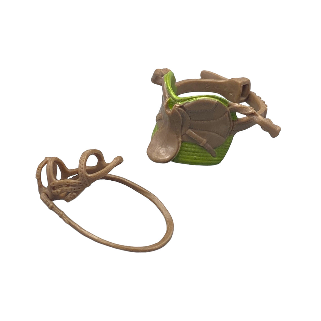 Schleich Horse Club Satula ja suitset, ruskea/vihreä - Second Hand