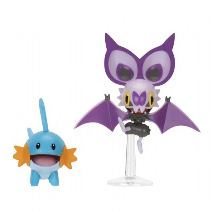 Pokemon Battle Figure Pack - Mudkip & Noibat figuuri